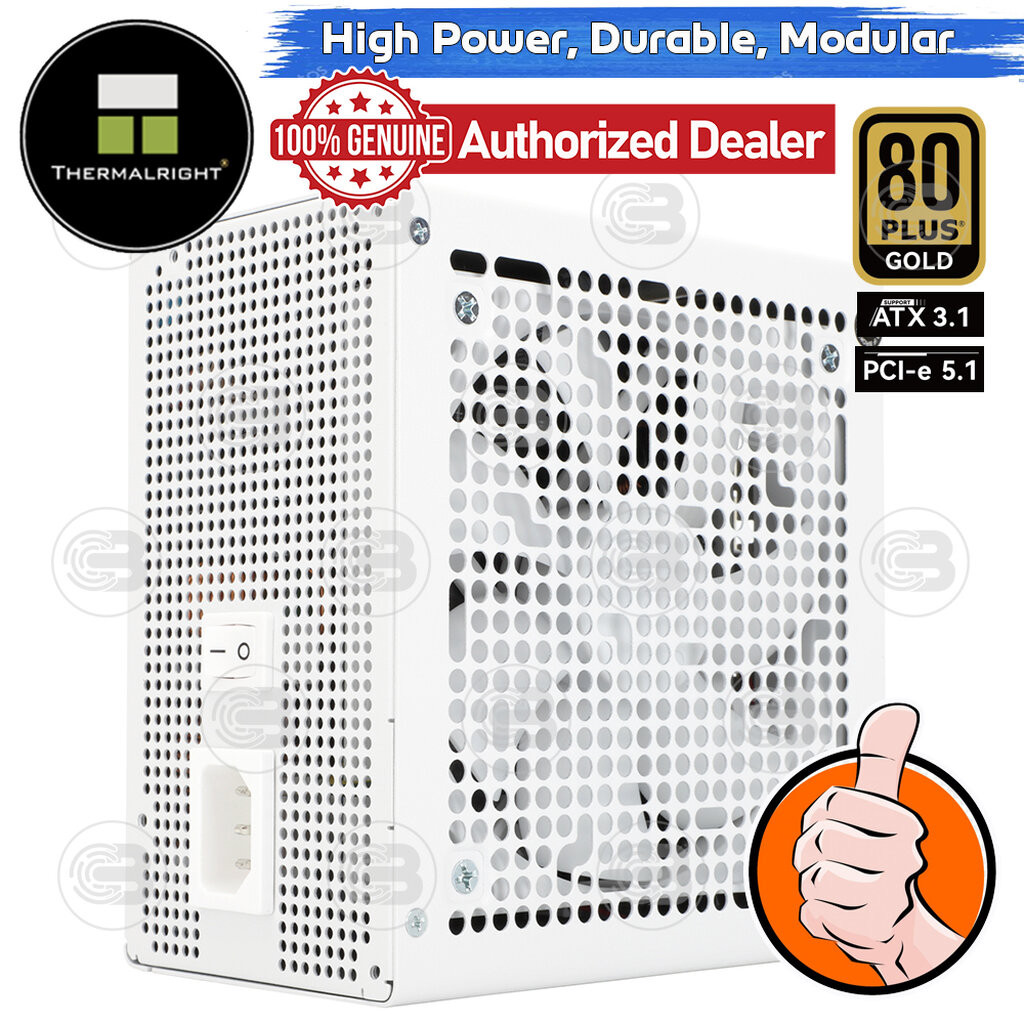 [CoolBlasterThai] Thermalright Power Supply 1000W 80 Plus Gold Full Modular (AG-1000-W) ประกัน 10 ปี
