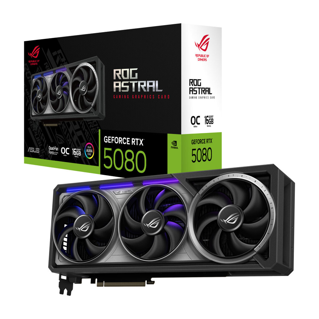 ASUS ROG Astral GeForce RTX 5080 16GB GDDR7 OC Edition (ROG-ASTRAL-RTX5080-O16G-GAMING)