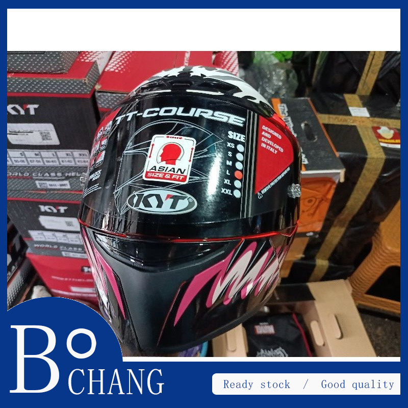 [ReadyStock]KYT TT COURSE VISOR LENS DARK SMOKE VISOR สําหรับหมวกกันน็อค FULLFACE - รูปที่ 2