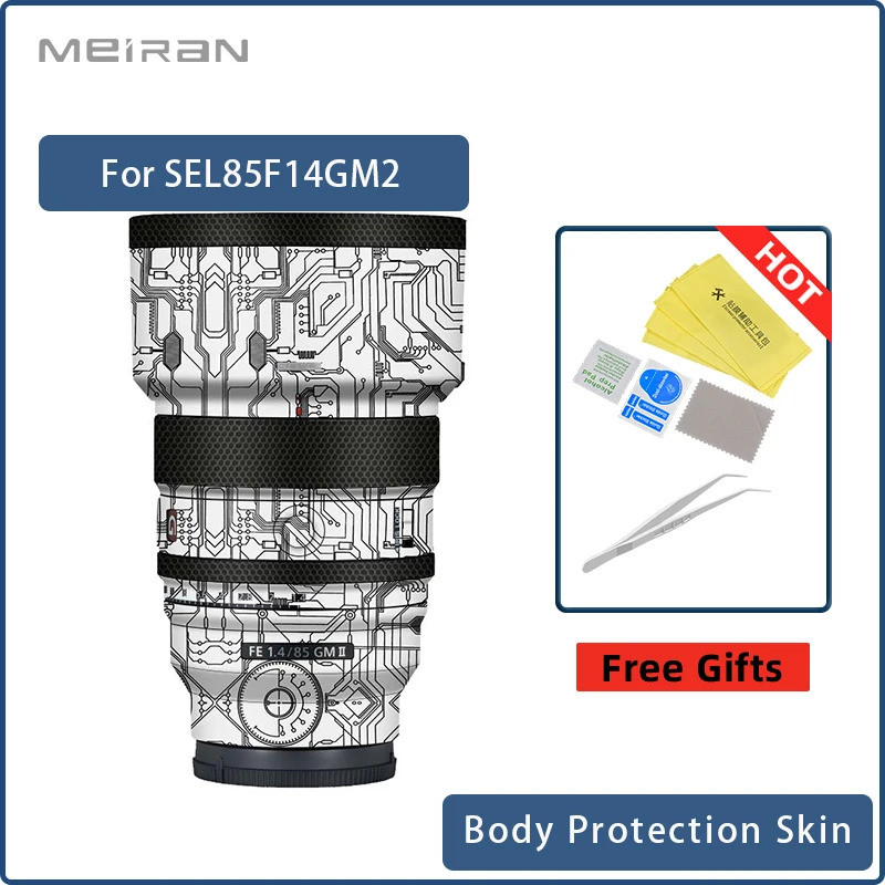 สําหรับ SONY FE 85 มม.F1.4 GM II Decal Anti-Scratch เลนส์กล้องไวนิลห่อฟิล์มป้องกัน Coat 85F1.4 GM II