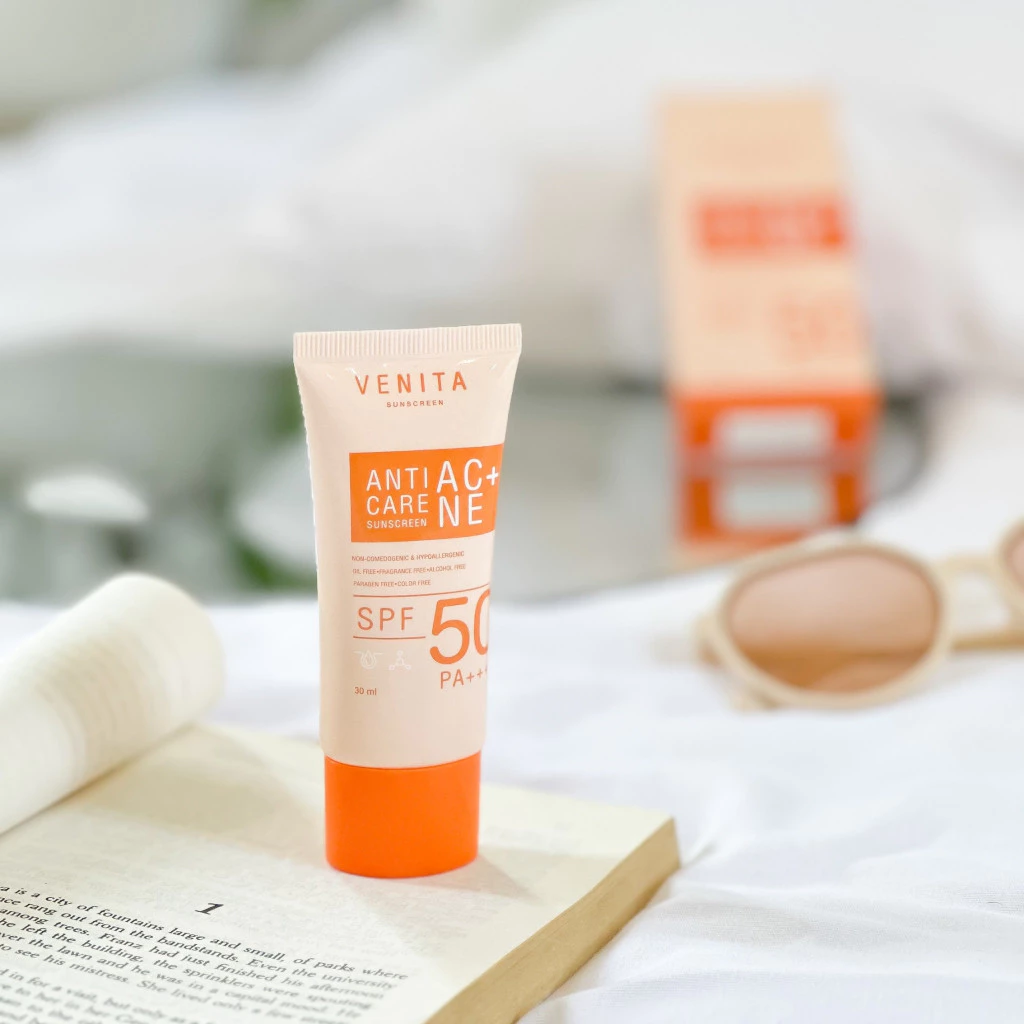 VENITA ครีมกันแดดเวนิต้า Venita Anti-Acne Care Sunscreen SPF50/PA+++ plus 30gเนื้อครีมเจลซึมเร็ว thumbnail 6