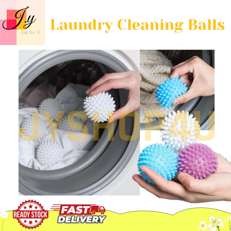 (JYSHOP4U) ลูกบอลทําความสะอาดซักรีด Anti-Wrap Anti-Knot ขจัดสิ่งสกปรกปกป้องเสื้อผ้า Bola Cuci 洗衣球