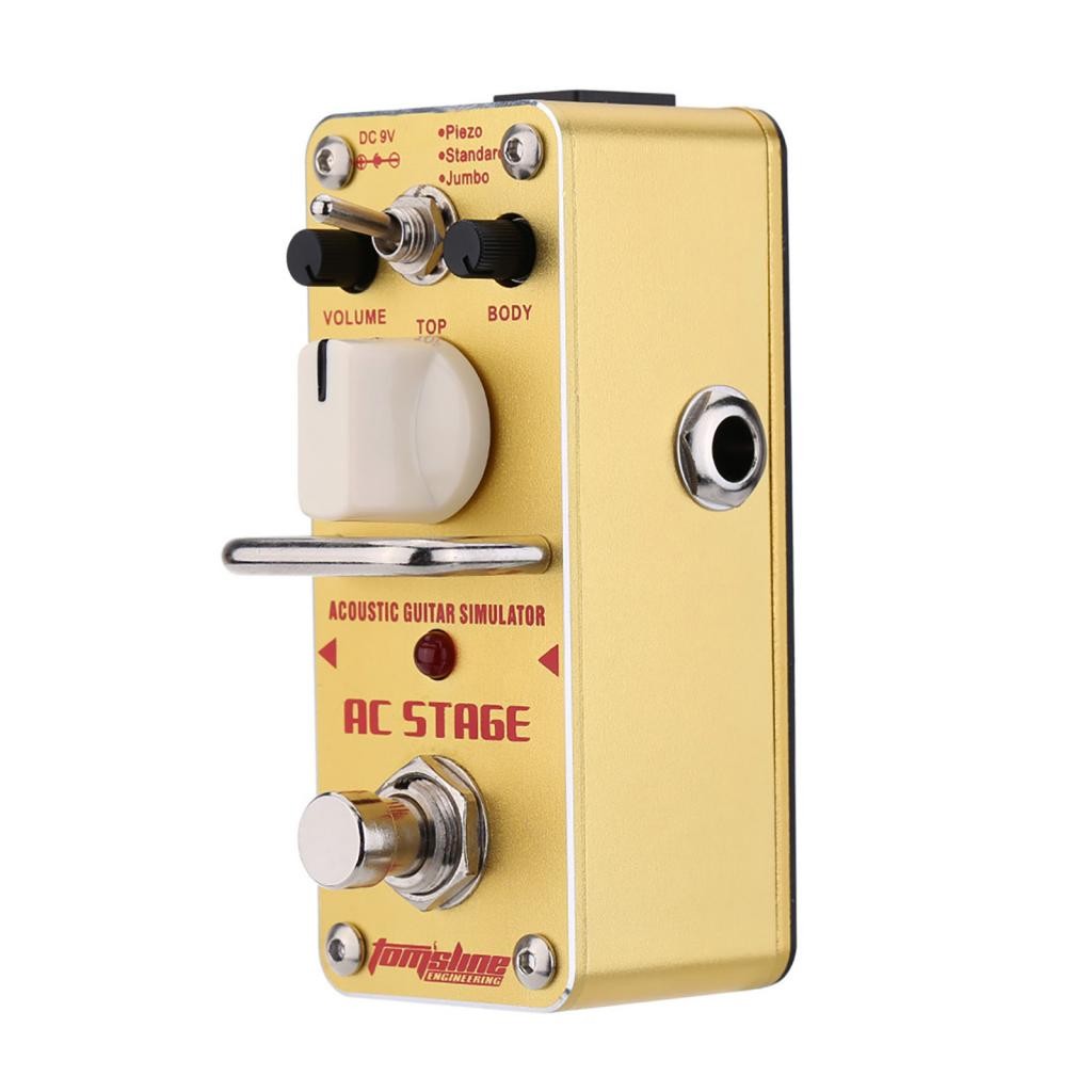 BTUTY AAS-3 AC Stage Acoustic Guitar Simulator Mini Electric Effect Effect Pedal พร้อมบายพาสจริง