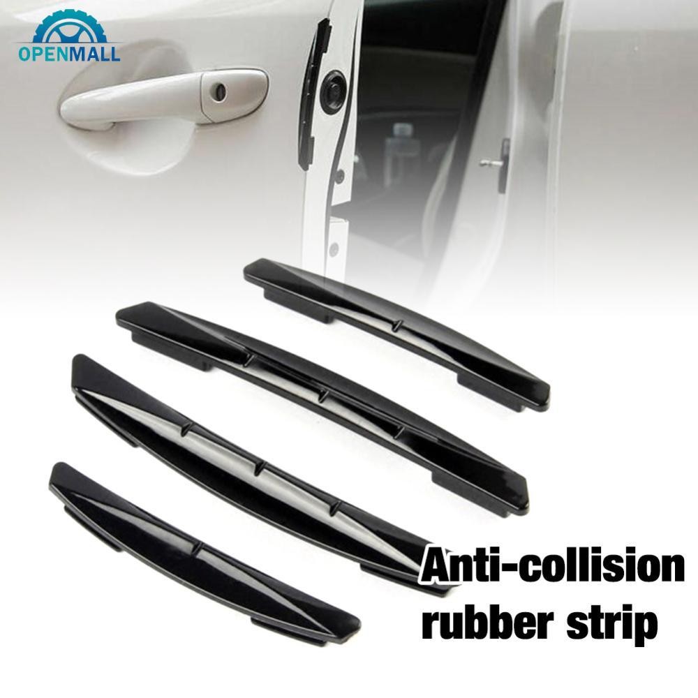 OPENMALL 4 ชิ้น Universal Car Door Edge Scratch Anti-collision Protector Guard Strip Trim N5O3