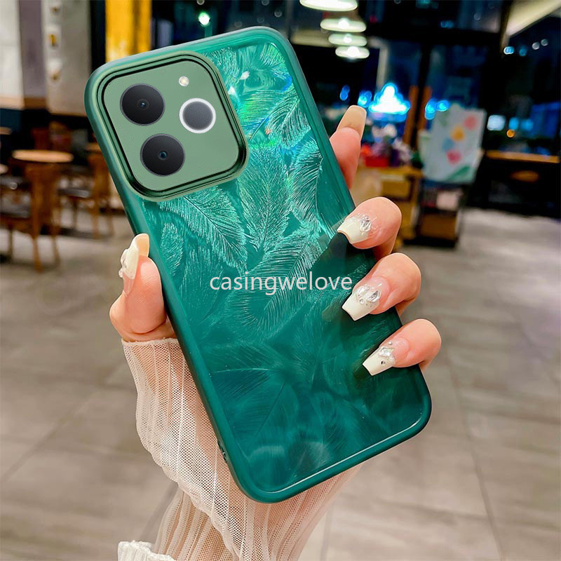 เคสโทรศัพท์สําหรับRealme Note 70 70X Note70 Note70X 70T 4G 5G 2025 Glitter Featherซิลิโคนกันกระแทกปลอกเลนส์กล้องป้องกันปกหลัง - รูปที่ 3