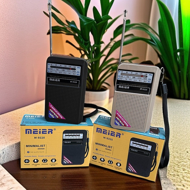 2025 วิทยุ FM แบบพกพาข้ามพรมแดนวิทยุ FM วิทยุการชาร์จ FM แบบหลายแบนด์วิทยุรับสัญญาณขนาดเล็กขนาดเล็ก