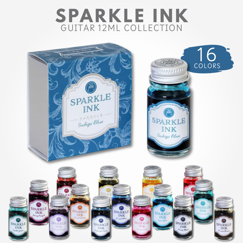 Teranishi Chemical Industry Guitar Sparkle Ink 12ml, Japan Diary/ Journal Stationery
