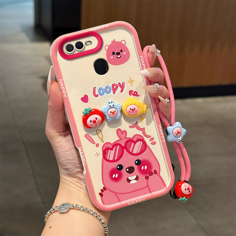 เคส OPPO A5s เคส OPPO A7 เคส OPPO A12 เคส OPPO F9 เคส OPPO F9 Pro น่ารัก 3D ตุ๊กตาเคสนุ่มเคสโทรศัพท์
