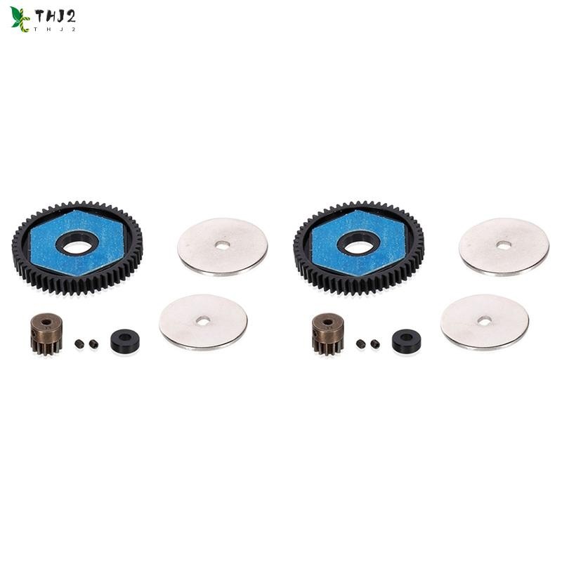 THJ22X 56T Spur Gear 13T เกียร์มอเตอร์เกียร์ชุดสําหรับ 1/10 RC Crawler รถ Axial SCX10 SCX10 II