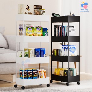 ชั้นวางของพลาสติก 3/4/5ชั้น ชั้นวางของพลาสติก ปลดล็อคได้ พลา…