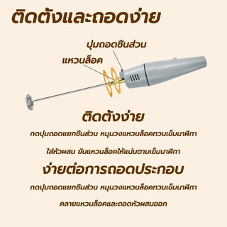 bedsure ที่ตีฟองนมไฟฟ้า 10000rpm ความเร็วสูงพิเศษ โฟมเนื้อละเอียด ถอดออกได้และซักได้ เหมาะสําหรับการผสมกาแฟนมน้ำผลไม้