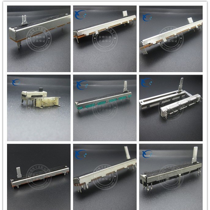 Double SC6080GH ฟิล์มคาร์บอนสถานีผสม Clipper ตรงเลื่อน Potentiometer 75 มม.จังหวะ 60 มม.