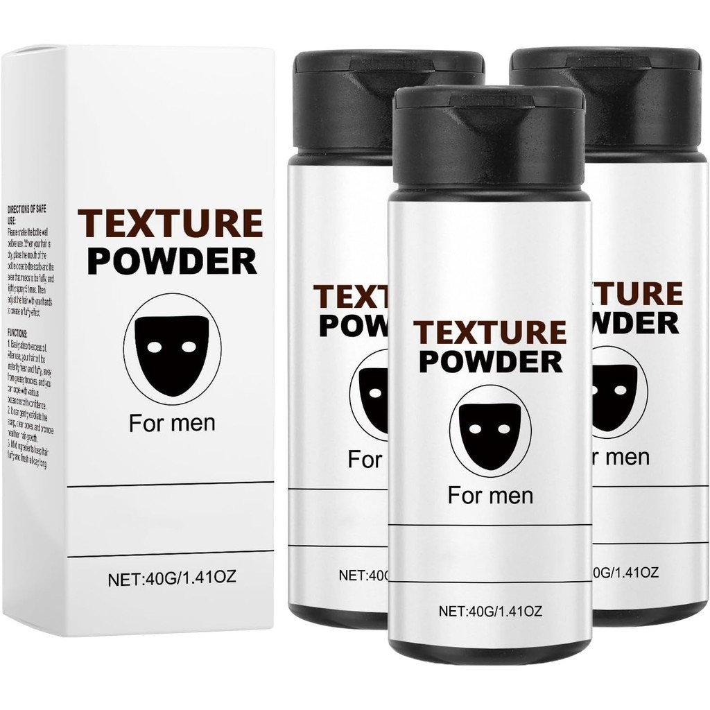 Men Texture Powder 3-Black Mask Plumping Powder-ทันทีเพิ่ม Texture และ Plumping Effect-ธรรมชาติ ใช้ง