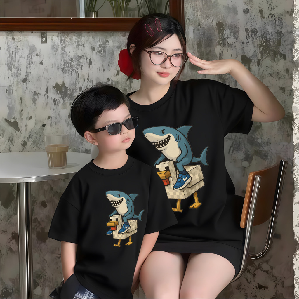 🔥พร้อมส่ง&COD🔥RINA STUDIO🔥 2025 เสื้อยืดที่ทำจากผ้า cotton 100% ชุดพ่อแม่ลูก ชุดครอบครัว  ครอบครัว ชุดพ่อแม่ลูก#106