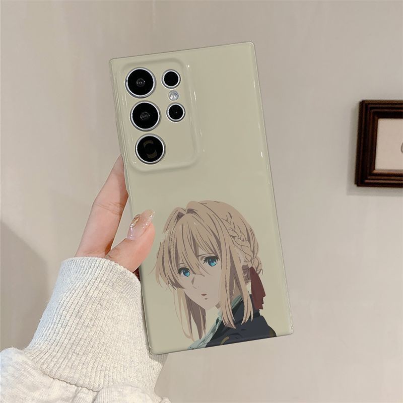 สาวอะนิเมะสองมิติเข้ากันได้ Samsung S22 S25 ultra S25 plus Hard Case A05 A73 A53 ป้องกัน A24 4G A13 