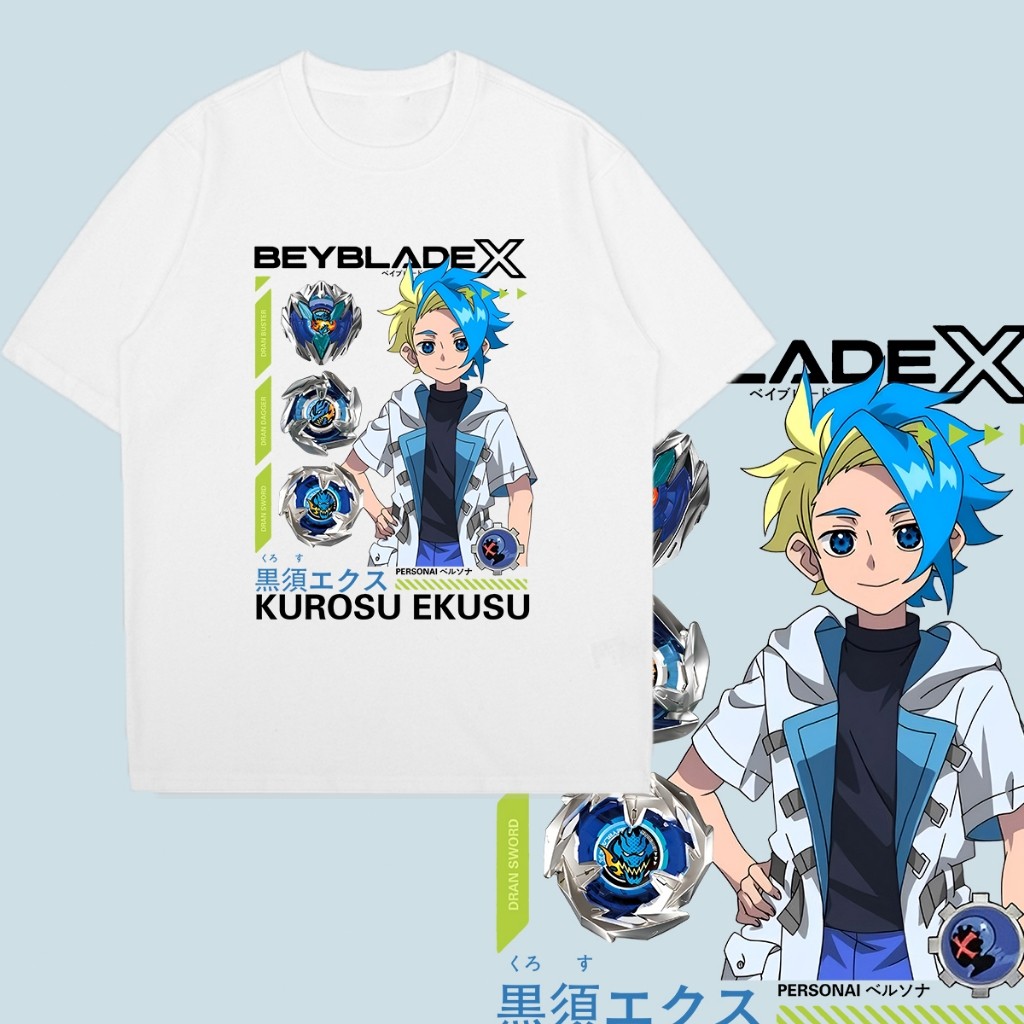 เสื้อยืด Kurosu Ekusu Jaxon Cross Beyblade X Kaos