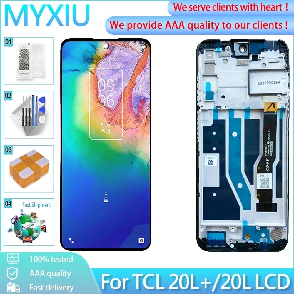 Original 6.67 "สําหรับ TCL 20L + 20 Lite T774H T774B T775H T775B จอแสดงผล LCD Touch Screen Digitizer