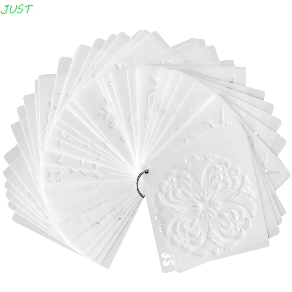 Just ภาพวาด Stencils อัลบั้มตกแต่งทาสีตกแต่ง Wall กระดาษ Stencils Scrapbooking Craft DIY การ์ดทํา Hollow