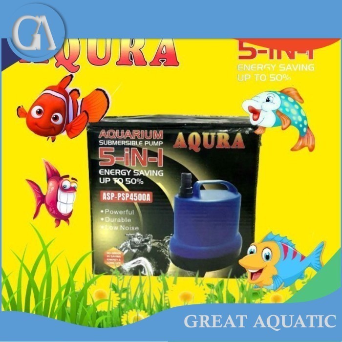 AQURA asp PSP 4500 A AQUARIUM PUMP สําหรับ ORNNAMENTAL FISH POND