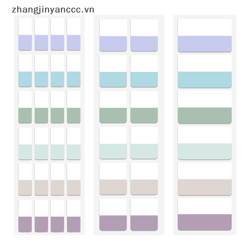 Zj 240 ชิ้น Multicolor Sticky Writable ที่ถอดออกได้ Index Tabs เครื่องหมายบุ๊คมาร์คหมายเหตุ ^c^
