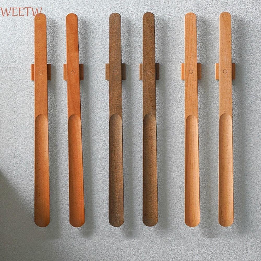Weekw แม่เหล็ก Shoehorn, 55 ซม.ไม้ช้อนรองเท้าฮอร์น,วอลนัทสีดําเครื่องมือบ้านมืออาชีพที่มีประโยชน์ฐานแม่เหล็ก Shoehorn สวมใส่รองเท้าได้ง่ายขึ้น