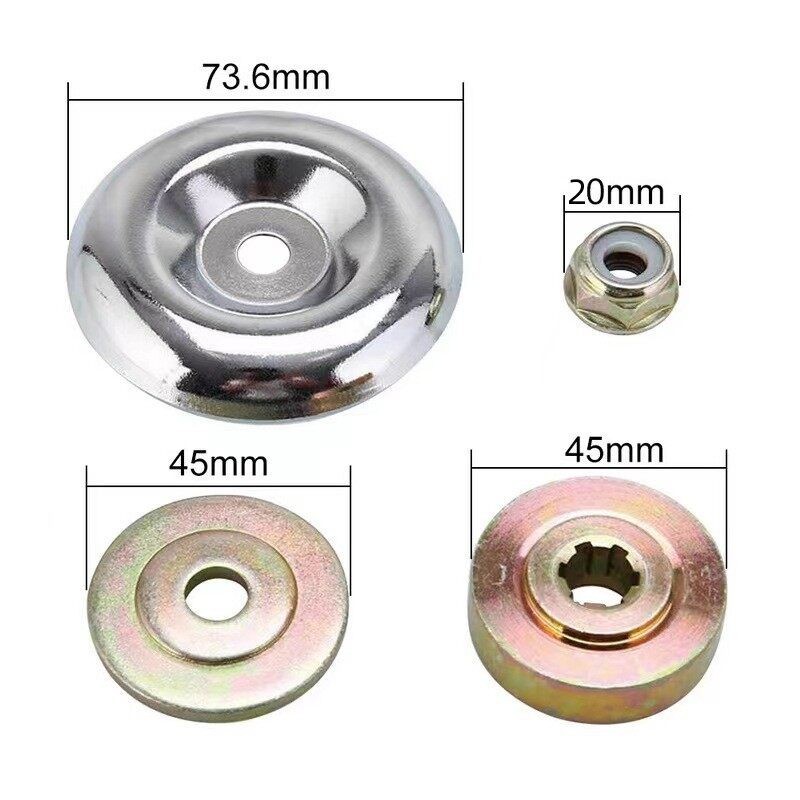 น็อตใบมีดตัดหญ้า ชุด 4 ชิ้น 20mm น็อต ฝาครอบใบตัดหญ้า ฝาครอบใบมีดถ้วยจับใบมีด ถ้วยรองใบมีด ฝาครอบหัวเกียร์เครื่องตัดหญ้า