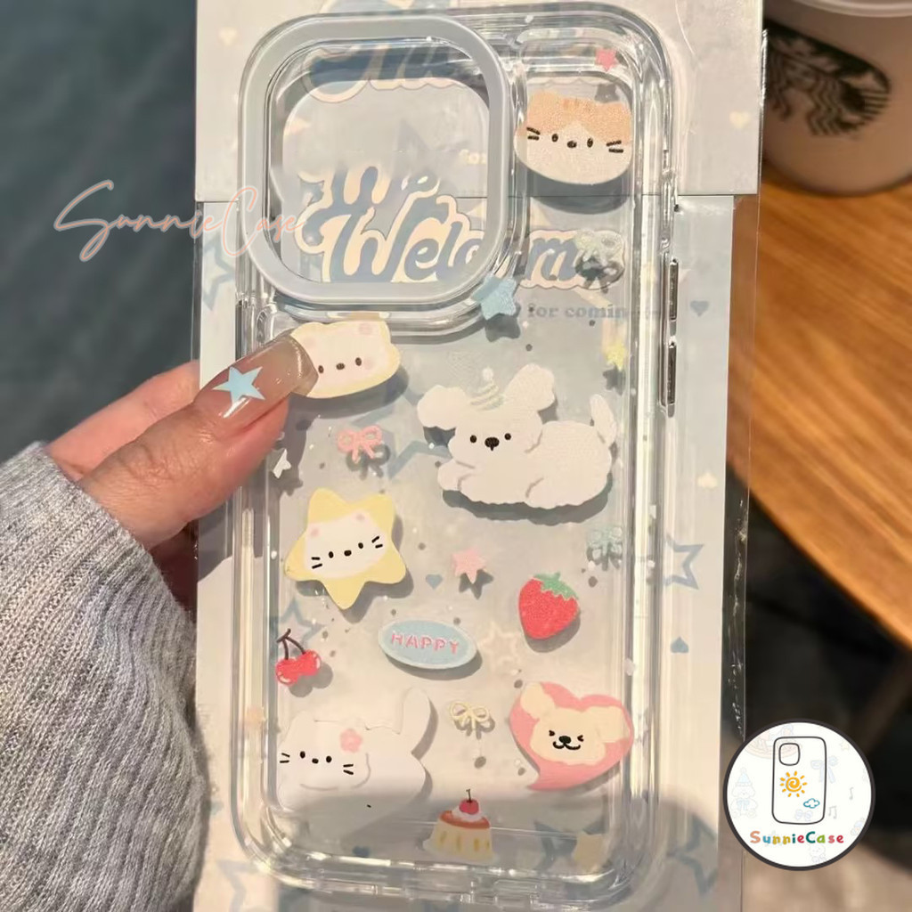 เคสOPPO A16 A57 5F A15 A53 OPPO A3S A31 A16K A5s A76 A54 A12 A5 Reno 5 A51 A9 A36 Hangyodon การ์ตูนน่ารักสุนัขดูเดิล