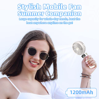 GOOJODOQ Versatile 3-in-1 Handheld Fan with Detachable Base and Phone Holder