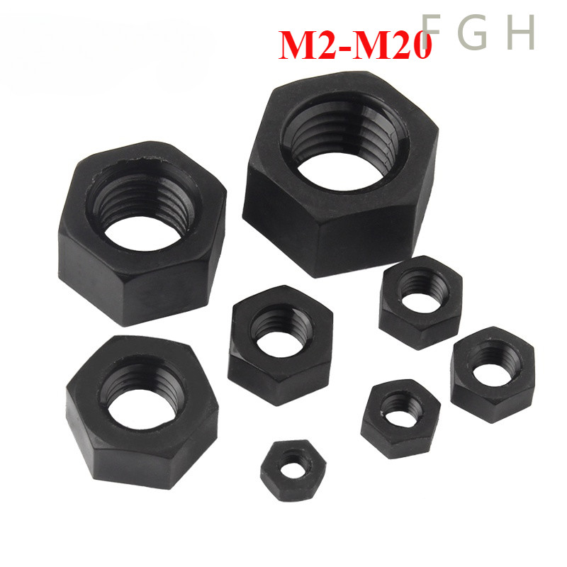 【FGH-y】หัวน็อต ไนลอน พลาสติก ตัวเมีย หกเหลี่ยม เกลียวมิล หยาบ M2-M20 / Hexagon Nut Nylon Plastic PA66 M2-M20