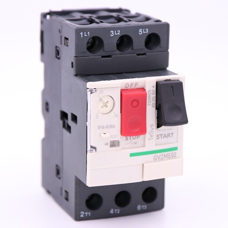 ✪GV2ME02 3P 0.16-0.25A Thermal magnetic Screw clamp terminals Motor circuit breaker
