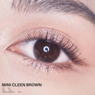 คอนแทคเลนส์(มินิ)🔥Mini Cleen🔥(Kitty Kawaii) สี : Brown รายเดือน มีค่าสายตา