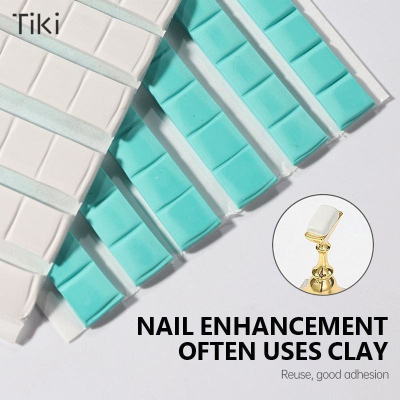 กาวดินน้ำมัน Tack-it มี 2 สี2รุ่น เขียว/ชมพูช่วยยึดติดฐานเล็บปลอม