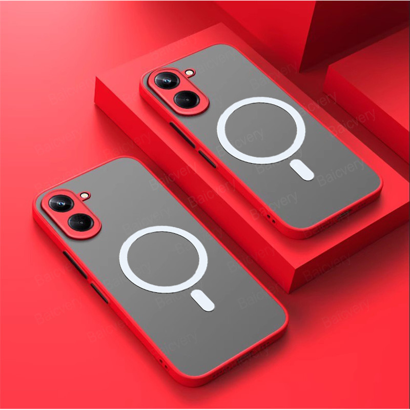 เคสโทรศัพท์สําหรับ Xiaomi POCO C71 Redmi A5 4G คุณภาพสูงสีสัน Frosted แม่เหล็กชาร์จไร้สาย Shell Cover