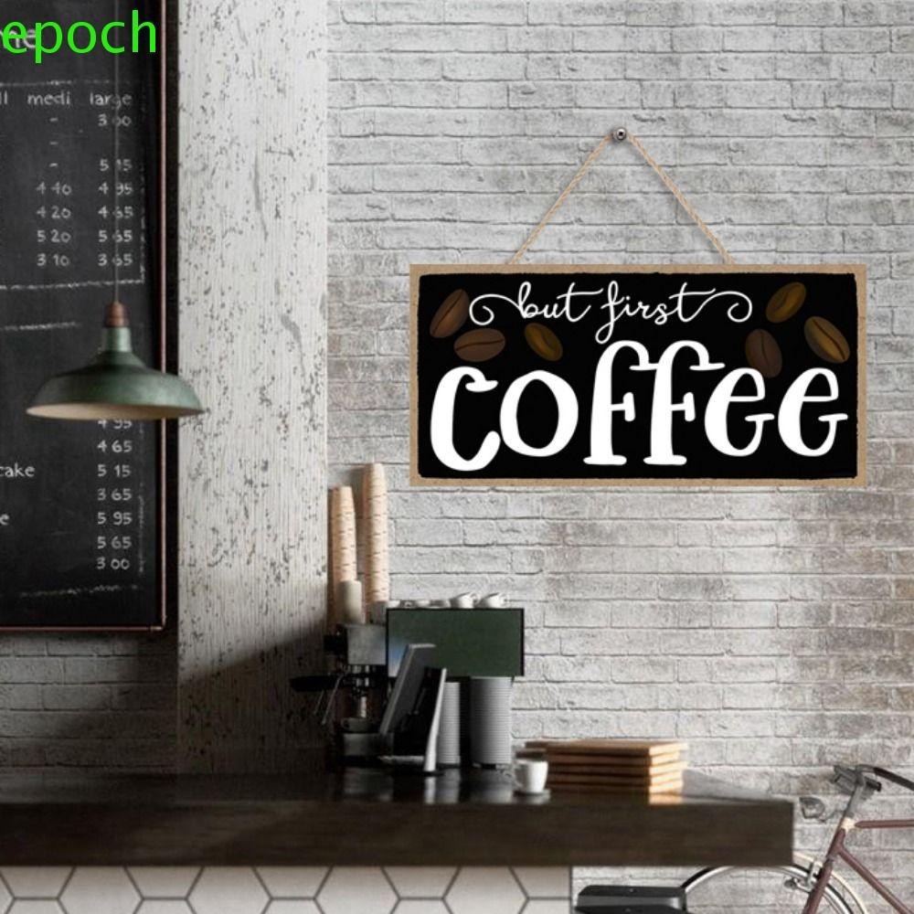 Epoch ป้ายกาแฟโล่สร้างสรรค์ 2023 แขวนทนทานสําหรับร้านกาแฟบาร์กาแฟโล่