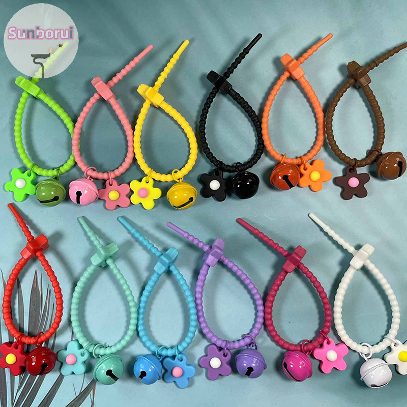 Sunborui 1 ชิ้น Creative Candy สี Five Pointed Star ดอกไม้สาย Tie พวงกุญแจกระเป๋าจี้ของขวัญใหม่จี้แหวน Bell DIY อุปกรณ์เสริม TH