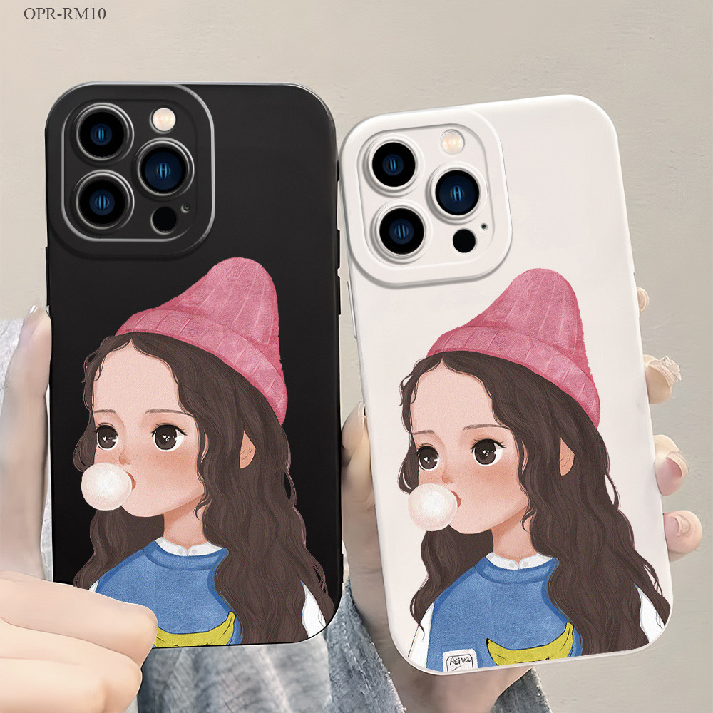 Realme C35 10 9 9i 8 8i 6i 5 5S 5i C30 C21Y C25Y C30S C1 Pro Plus Pro+ 4G 5G Cartoon Girl เคส เคสโทรศัพท์