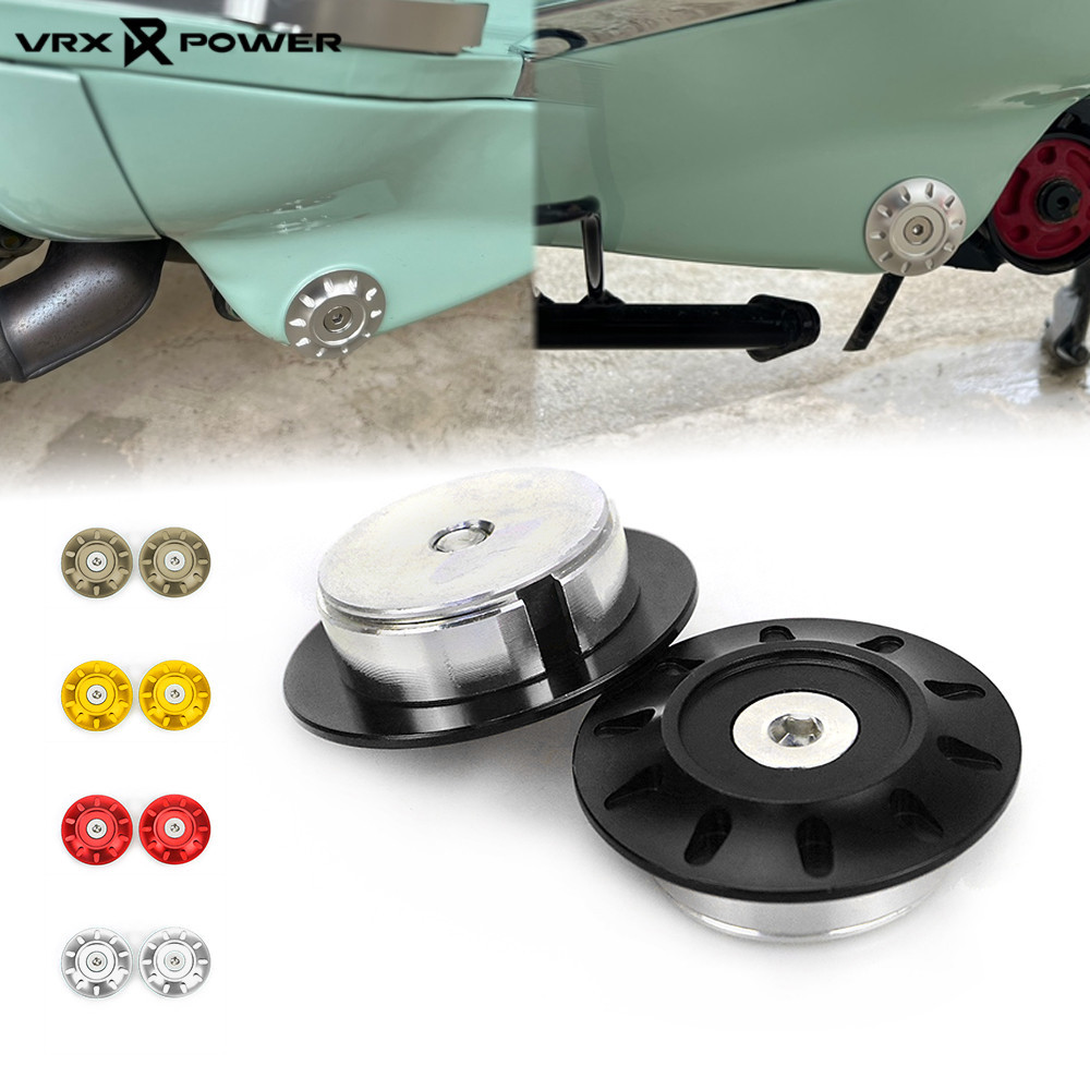 สําหรับ Vespa Sprint Primavera 150 2024 รถจักรยานยนต์ CNC Fairing ด้านล่างสปอยเลอร์ฝาครอบ Swingarm Nut Plug Cap