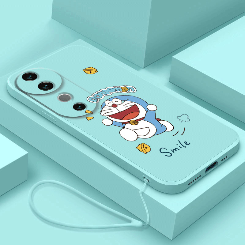 Vivo V40 Pro V40 Lite V40 สร้างสรรค์น่ารักการ์ตูนตัวอักษรโดราเอมอนน่ารักรูปแบบเคสโทรศัพท์เหลวนุ่ม