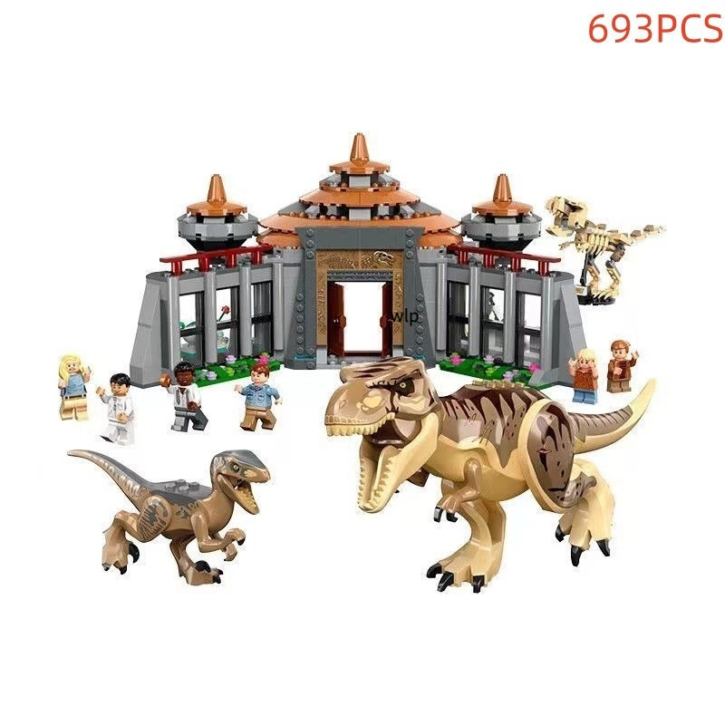 jurassicworldไดโนเสาร์เข้ากันได้ตัวต่อเลโก้ lego city boyผู้หญิงของเล่นเด็กวันเกิดของขวัญเซตของขวัญ