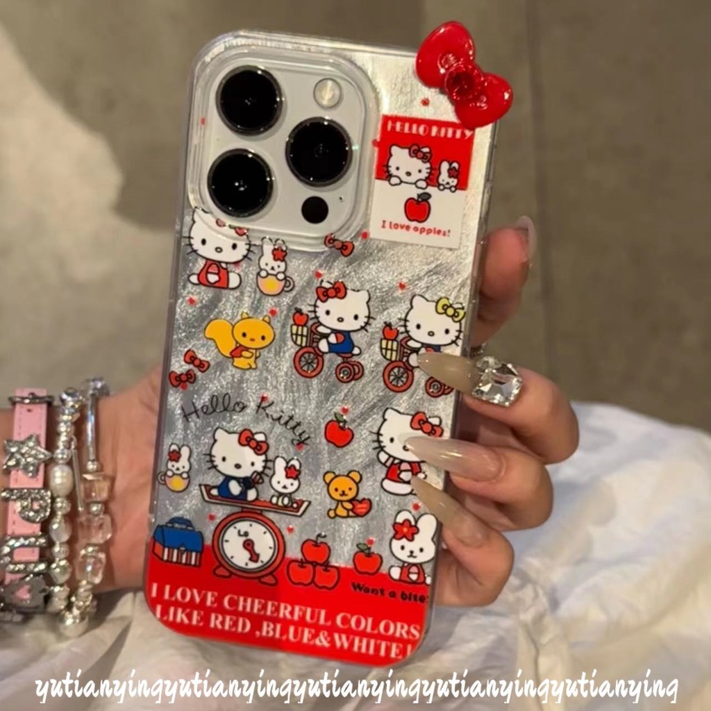 สําหรับvivo Y03 Y17s Y18 Y30 Y21s Y20 Y27s Y51 Y22 Y15 Y15s Y36 Y12i Y02 V30 Y100 Y16 Y17 Y11 Y31 Y28 Y27 Y91s Y35 Y19 V25s DIY KnotกรณีKittyกรณีKittyการ์ตูนKnotกรณีKitty