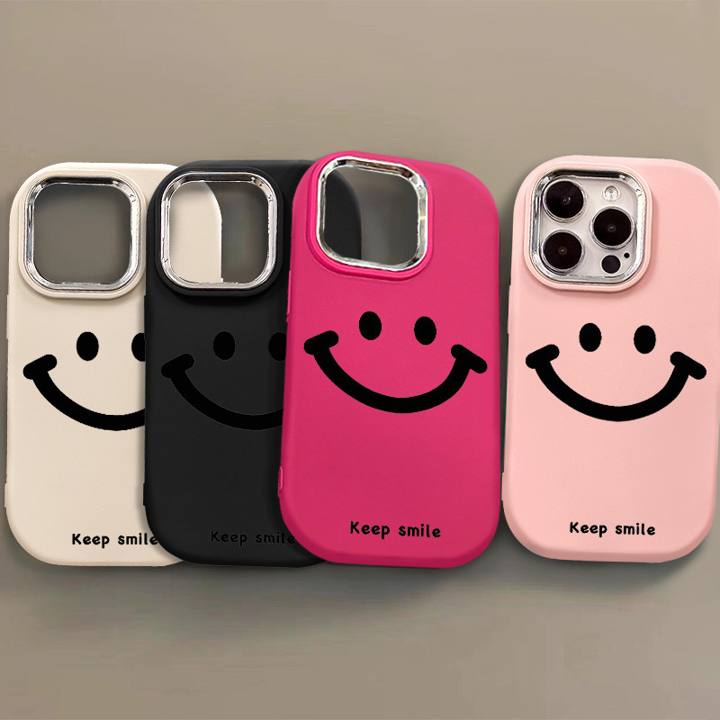 มือวาดยิ้มแสดงออกเคสโทรศัพท์เข้ากันได้สําหรับiphone 11 12 13 14 15 Pro MAX Plus 11Pro 13Pro 7 8 Plus X XR XS MAX SE 2020 หรูหรานุ่มกันกระแทกกรณี