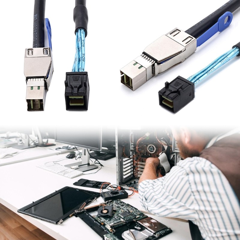 R* SFF-8644 ถึง SFF-8643 Server ฮาร์ดไดรฟ์ภายนอก Cable Server Cable Replacement