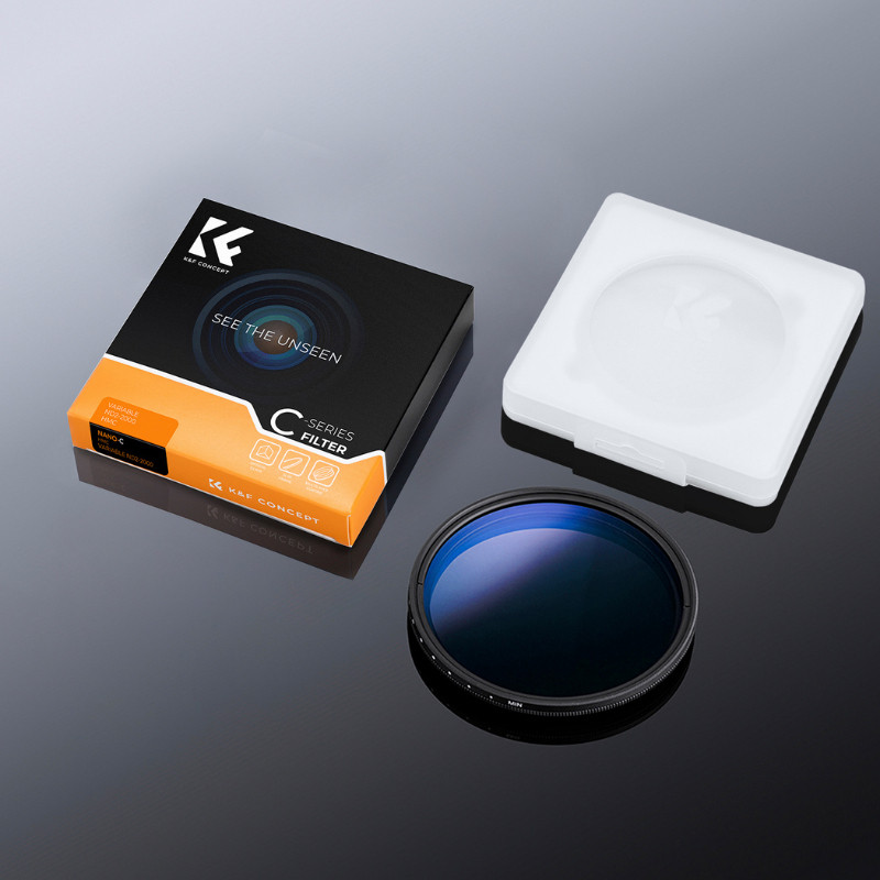 ฟิลเตอร์ K&F Filter ND2-ND2000 รุ่นใหม่ปรับได้ 11 stop บางพิเศษ C series (ประกัน 2 ปี)