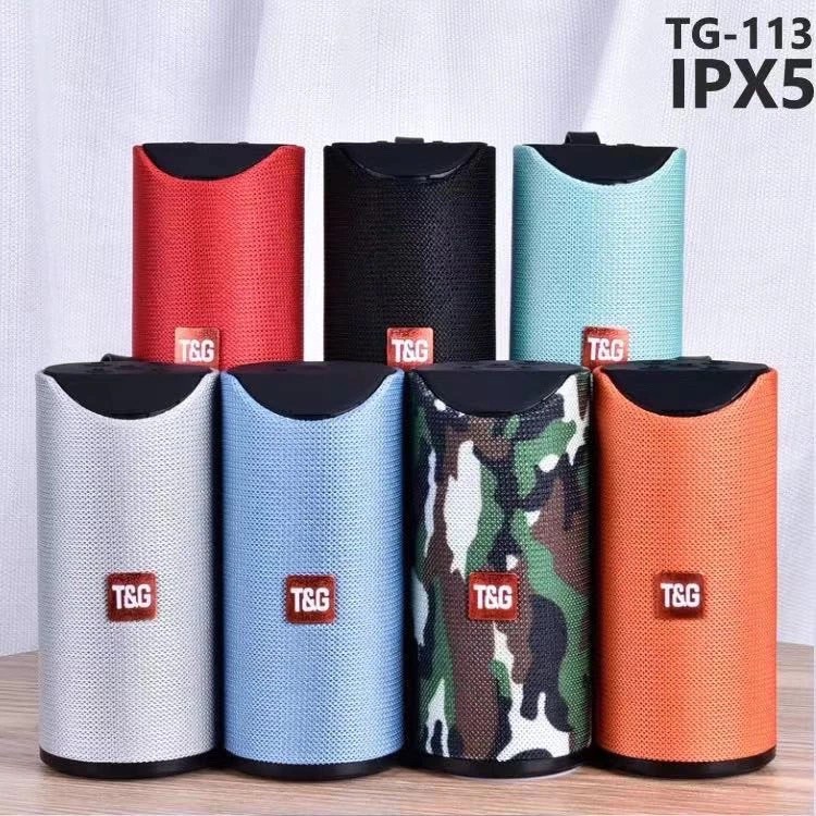 ลำโพงบลูทูธไร้สาย T&G รุ่น TG113 Super Bass Wireless Bluetooth Speaker เสียงชัดเจน