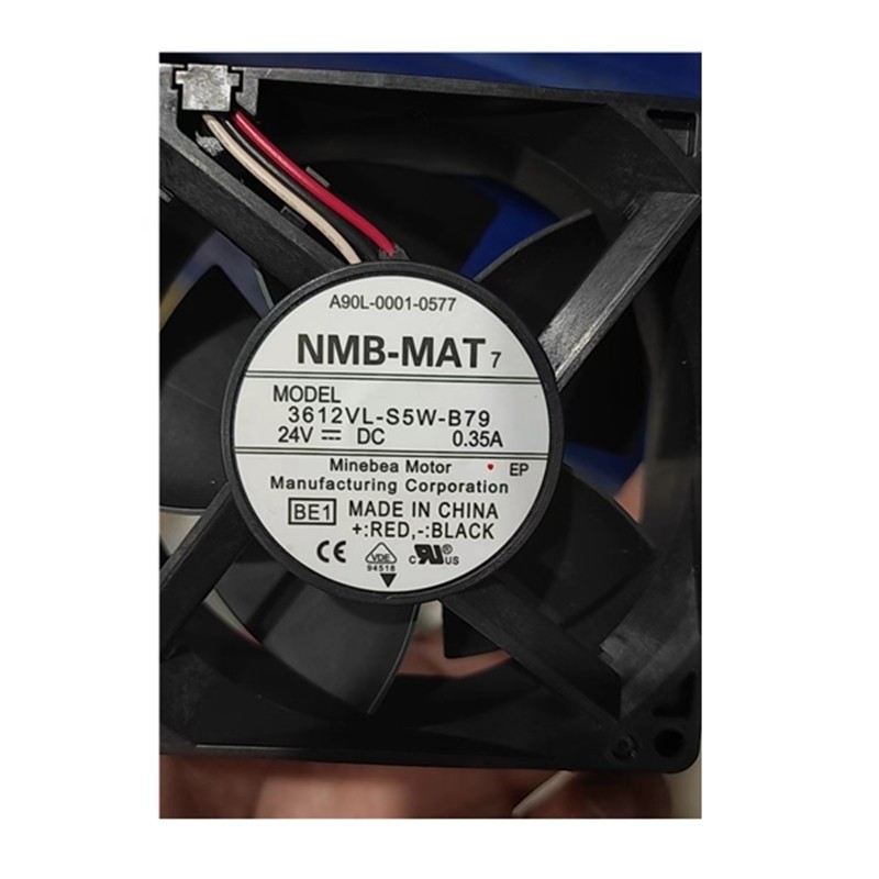 NMB 3612VL-S5W-B79 A90L-00001-0577/8 24V 0.35A พัดลม Fenaka