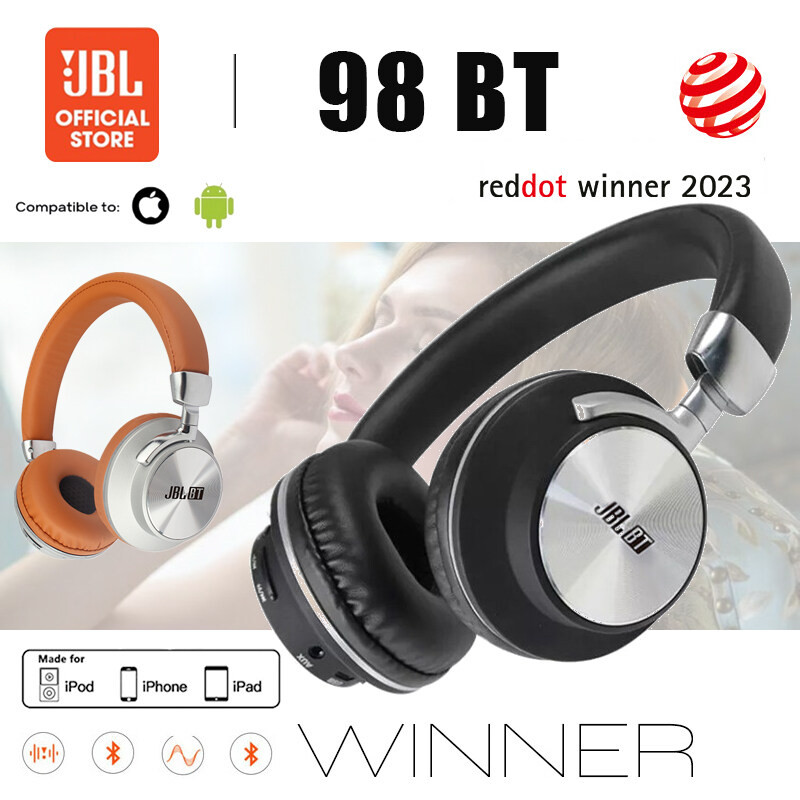 หูฟังบลูทูธแท้JBL 98BT หูฟังเบสหนักๆ Bluetooth Headset Headphones หูฟังบลูทูธ Noise Cancelling Headphones