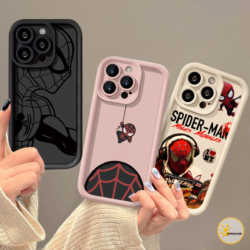 เคสนิ่มแฟชั่น Spider-Man เข้ากันได้กับ Samsung A05 A05s A15 A14 A12 A03s A32 A24 A21s A52 A25 A21s A13 A50 A02s A50s A31
