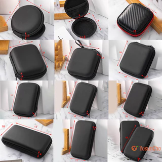 YosunCho] Portable 3C Hard Digital Gadgets Storage Bag หนังเทียมหูฟัง Charger Case Data Cable U Disk Organizer ใหม่