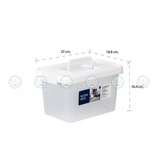 Super Lock กล่องหูหิ้ว ฝาล็อค 4.8,8.5 ลิตร (6641,6642) Container กล่องเก็บของ กล่องฝาล็อค กล่องมีที่ล็อค