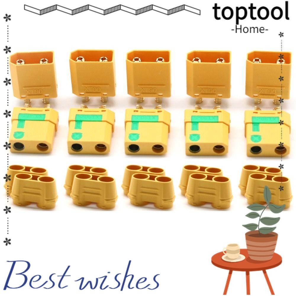 TOPTOOL 1 คู่ XT90S Connector RC อุปกรณ์เสริมสําหรับรถยนต์ Lipo แบตเตอรี่ Bullet XT90 Connector